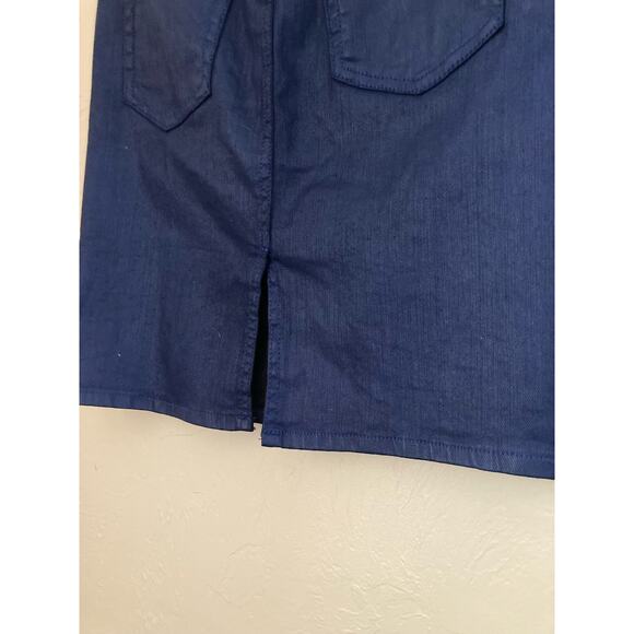 AG Adriano Goldschmied Women's Mini Skirt Size 26 Blue Coated Pencil NWOT - Picture 5 of 7